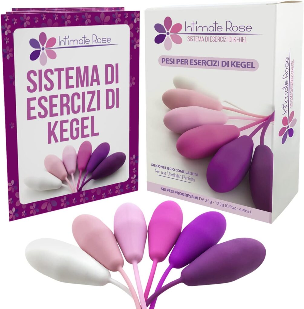 Coni vaginali Kegel – set da 6 pesi