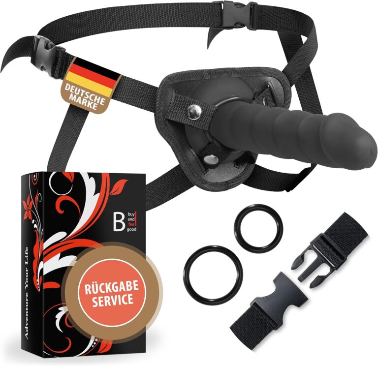BuyAndFeelGood strap-on con dildo in silicone