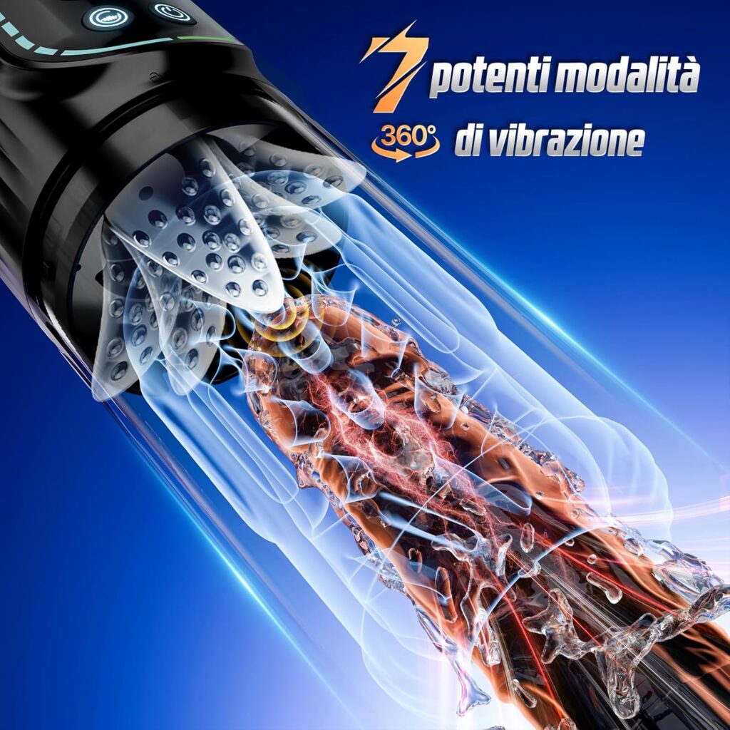 VIJISA masturbatore automatico con rotazione e app – foto 4