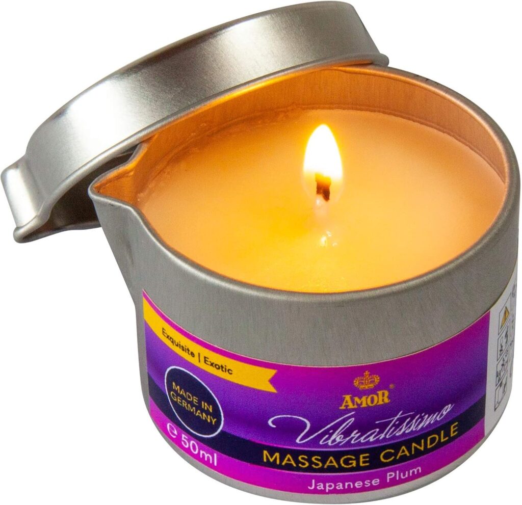 Vibratissimo candela da massaggio Japanese Plum, 50 ml – foto 2