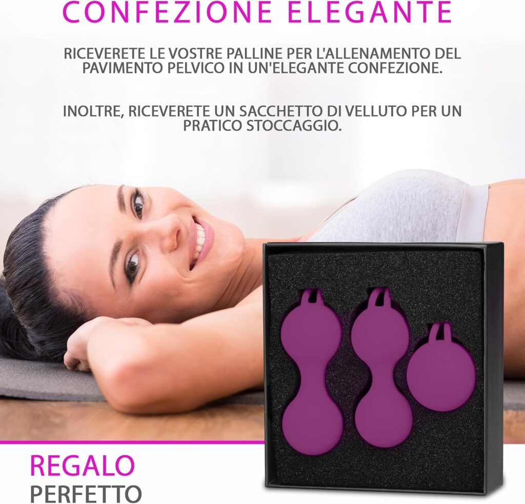 Amorado – set di 3 palline per il pavimento pelvico – foto 4