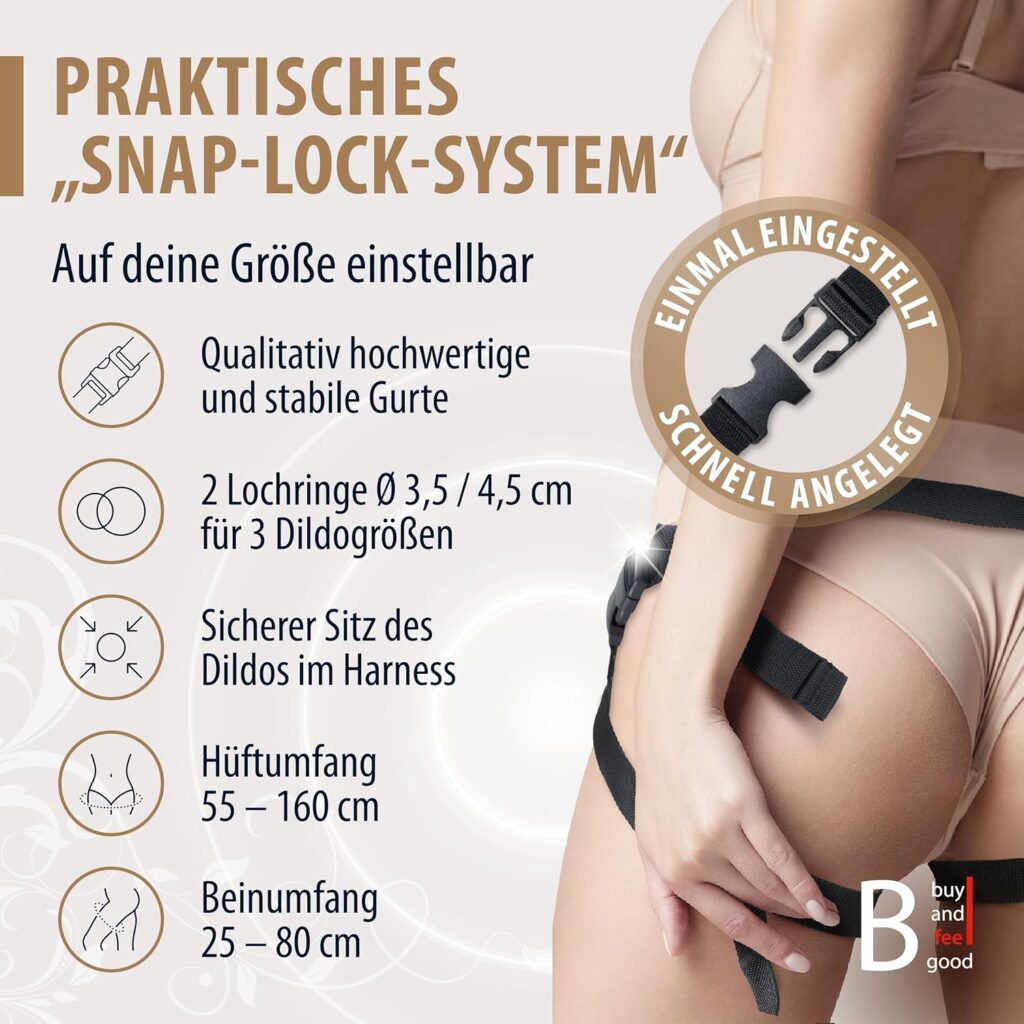 BuyAndFeelGood strap-on con dildo in silicone – foto 2