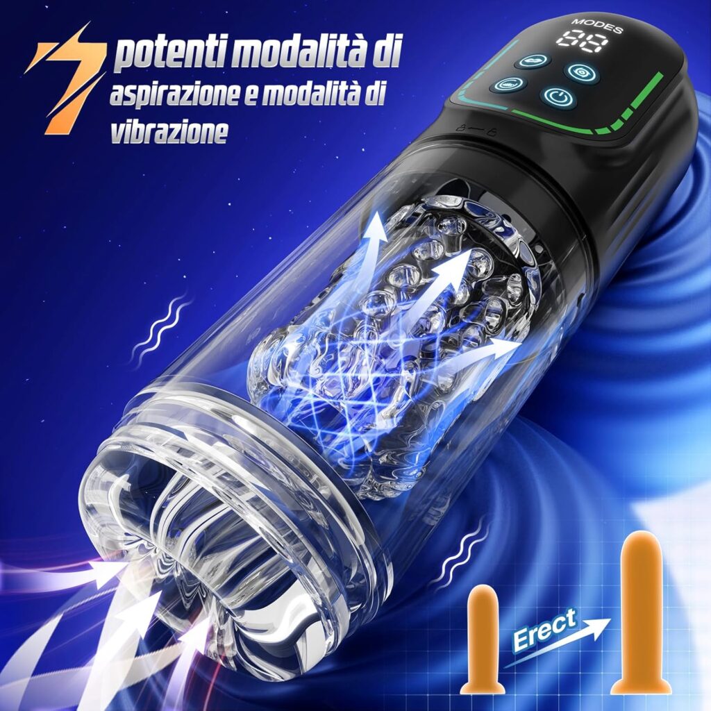 VIJISA masturbatore automatico con rotazione e app – foto 2