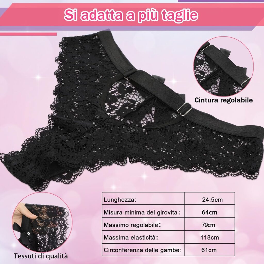 Jahuno – mutandine in pizzo con ovetto vibrante – foto 5