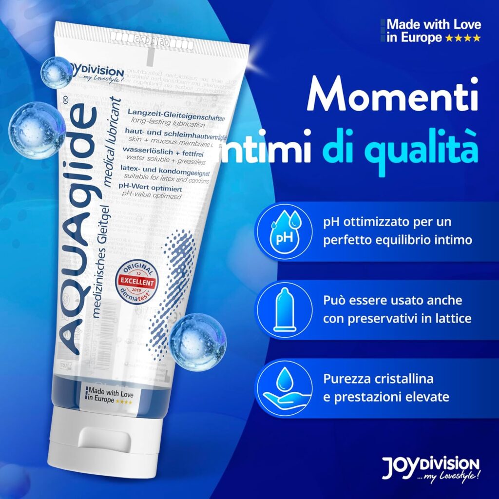 Joydivision Aquaglide – lubrificante all'acqua 200 ml – foto 3