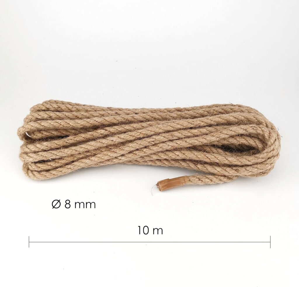 D.RECT corda di juta naturale 8 mm, 10 m – foto 3