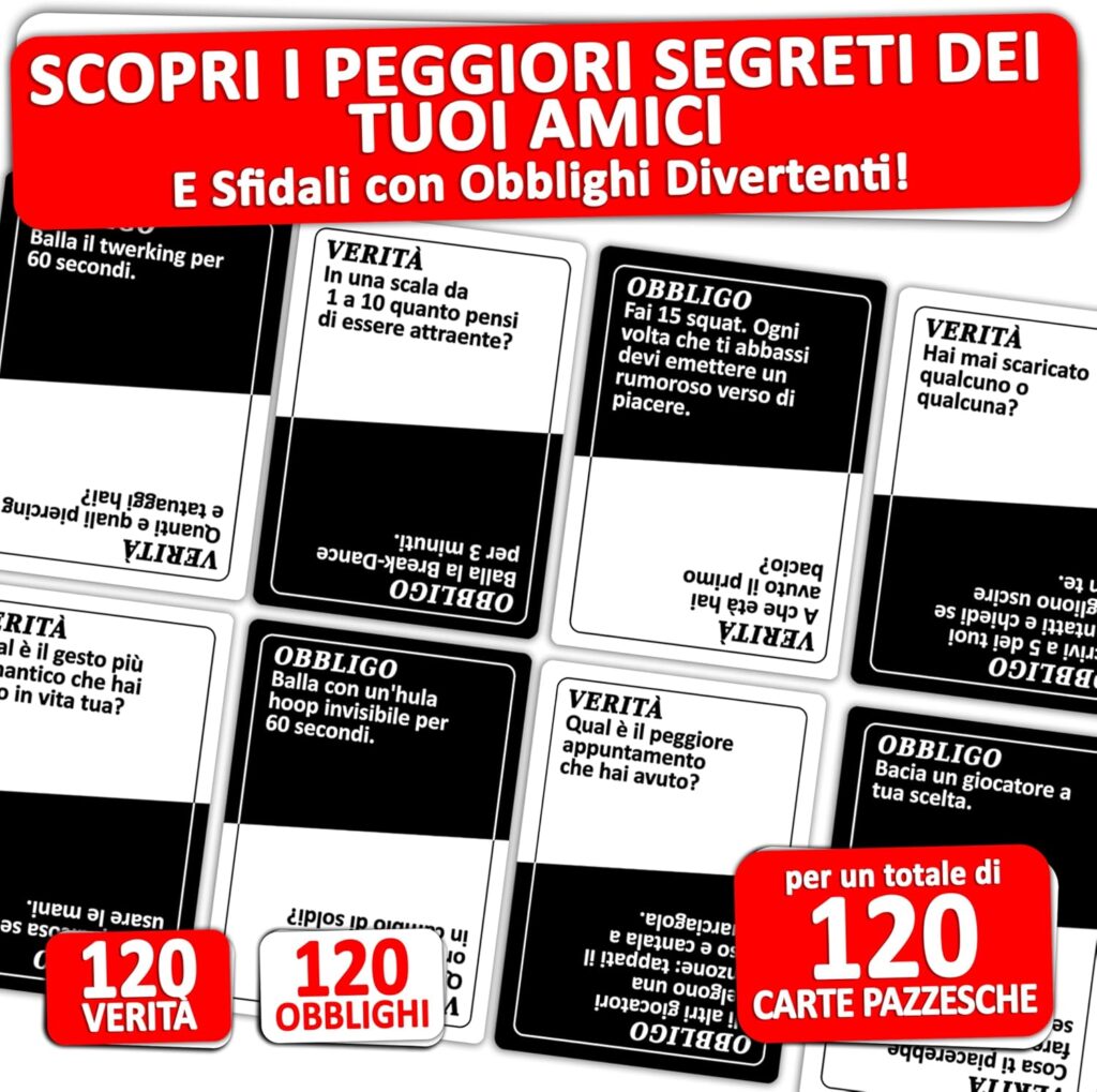 Magma Games Obbligo o Verità – gioco di carte per feste – foto 4