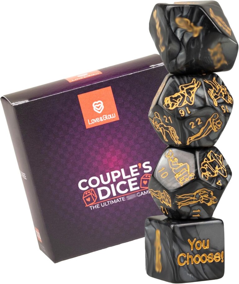 Love&Glow set di 4 dadi per coppie