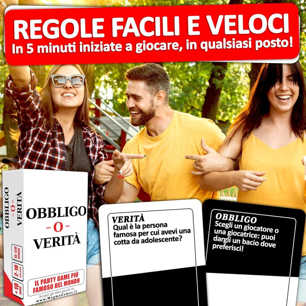 Magma Games Obbligo o Verità – gioco di carte per feste – foto 3