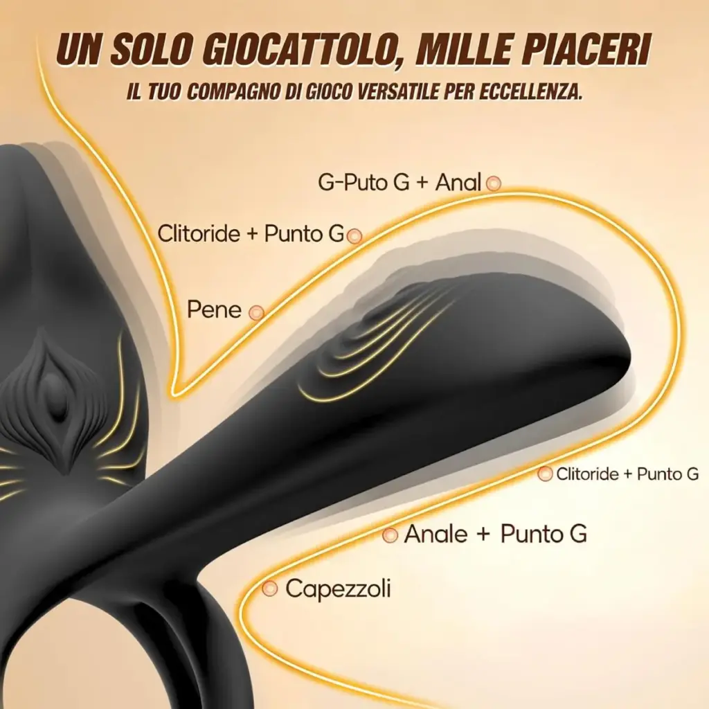 Anello vibrante doppio con telecomando – per la coppia – foto 4
