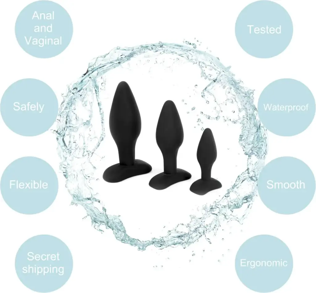 Belmalia – set 3 plug anali in silicone – foto 3