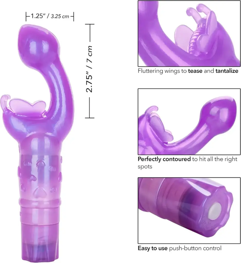 CalExotics Butterfly Kiss – vibratore rabbit a farfalla – foto 2