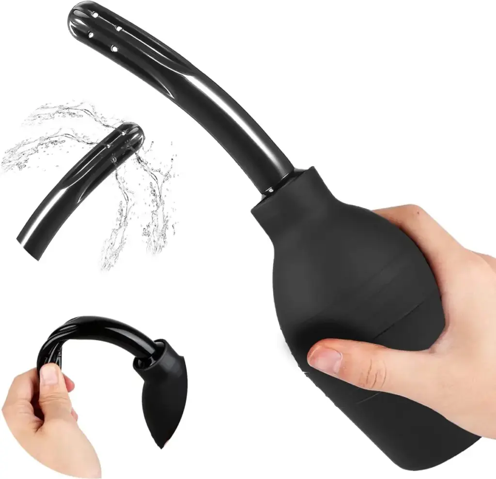 Doccetta anale a pera in silicone – clistere intimo da 224 ml – foto 6