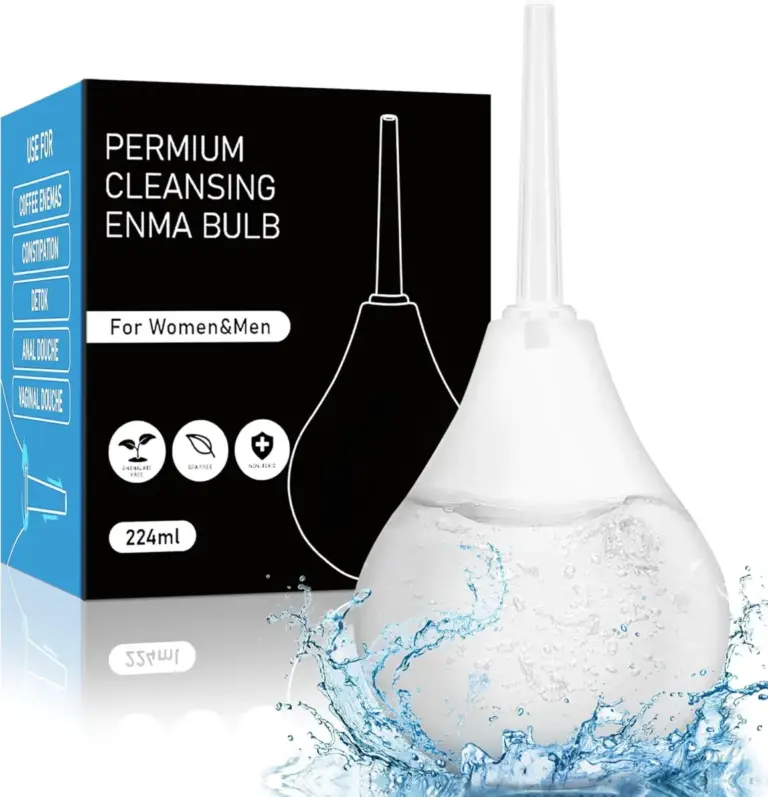 Doccetta anale a pera in silicone – clistere intimo da 224 ml