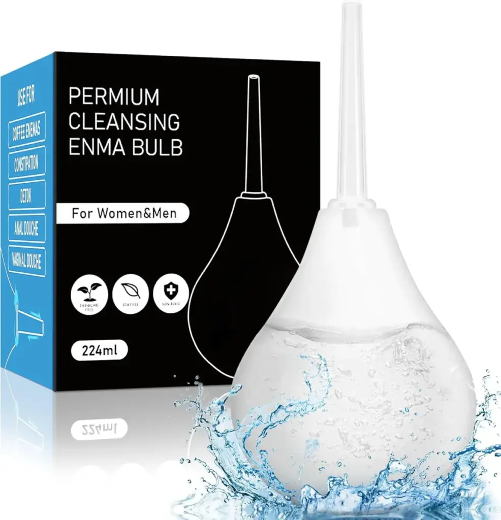 Doccetta anale a pera in silicone – clistere intimo da 224 ml
