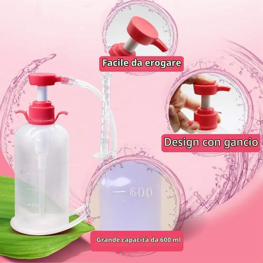 Doccetta intima riutilizzabile 600 ml – con 3 cannule – foto 4