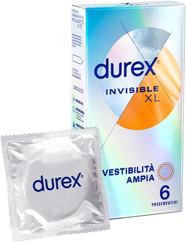 Durex Invisible XL – preservativi ultrasottili taglia larga