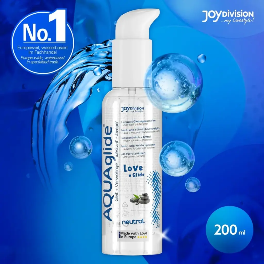 JOYDIVISION AQUAglide Massage + Glide – gel 2 in 1, 200 ml – foto 2