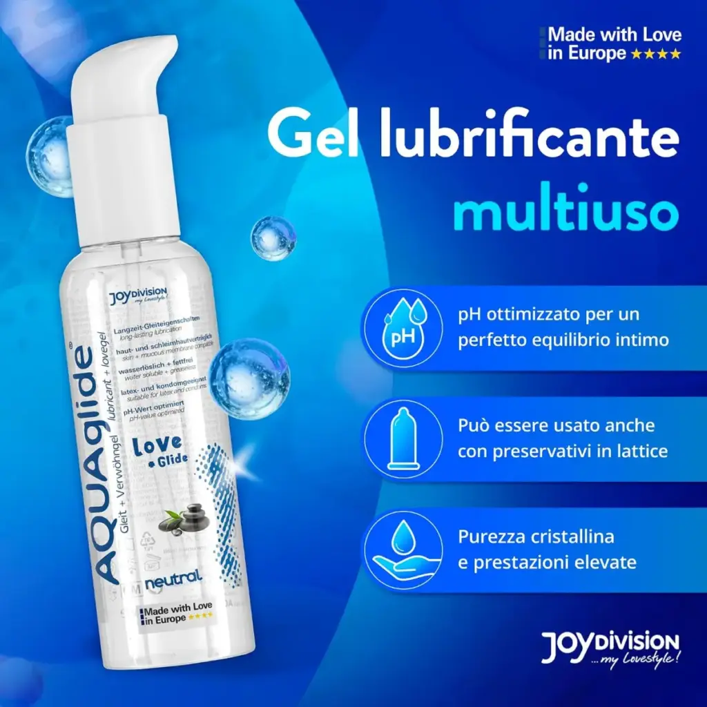 JOYDIVISION AQUAglide Massage + Glide – gel 2 in 1, 200 ml – foto 3