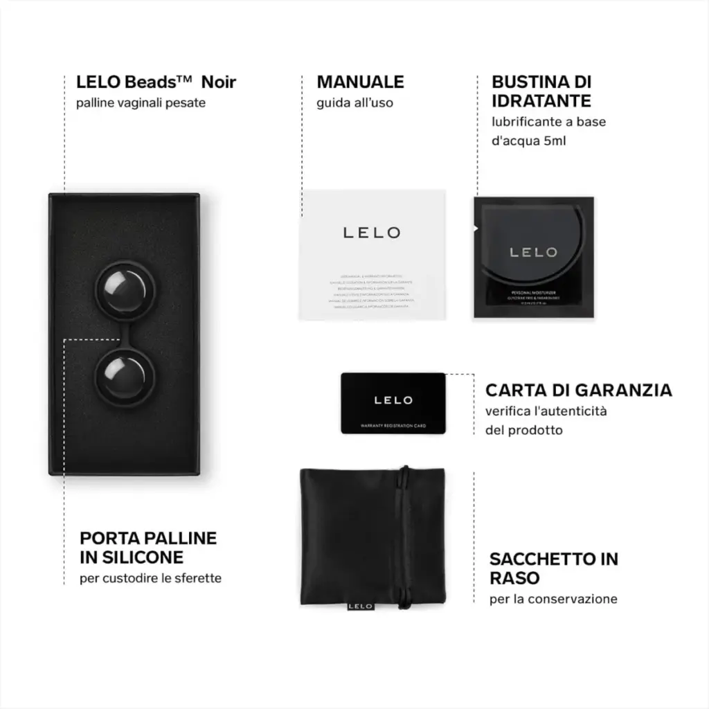 LELO Beads Noir – palline vaginali per esercizi di Kegel – foto 2