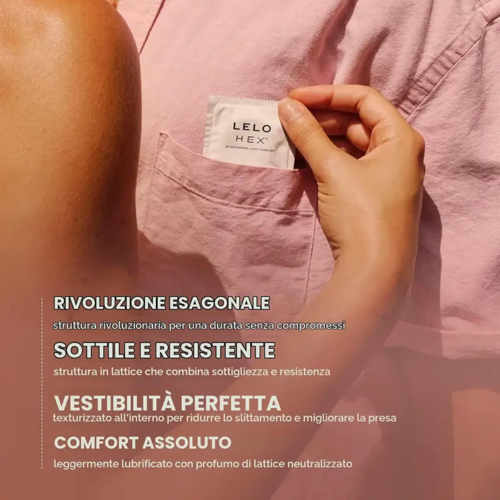 LELO HEX Original – preservativi sottili e resistenti (12 pz) – foto 3