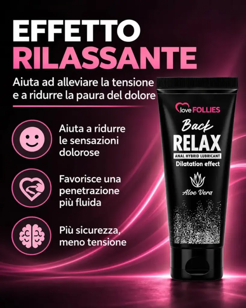 Lovefollies Back Relax – lubrificante anale ibrido – foto 3