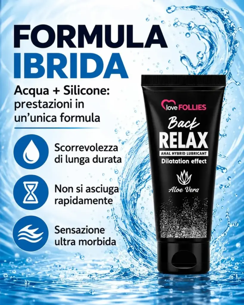 Lovefollies Back Relax – lubrificante anale ibrido – foto 4