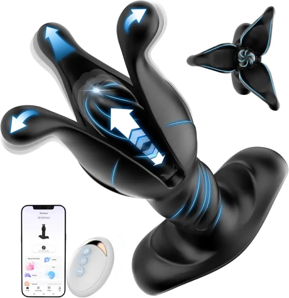 Massaggiatore prostatico con telecomando e app – silicone, ricaricabile