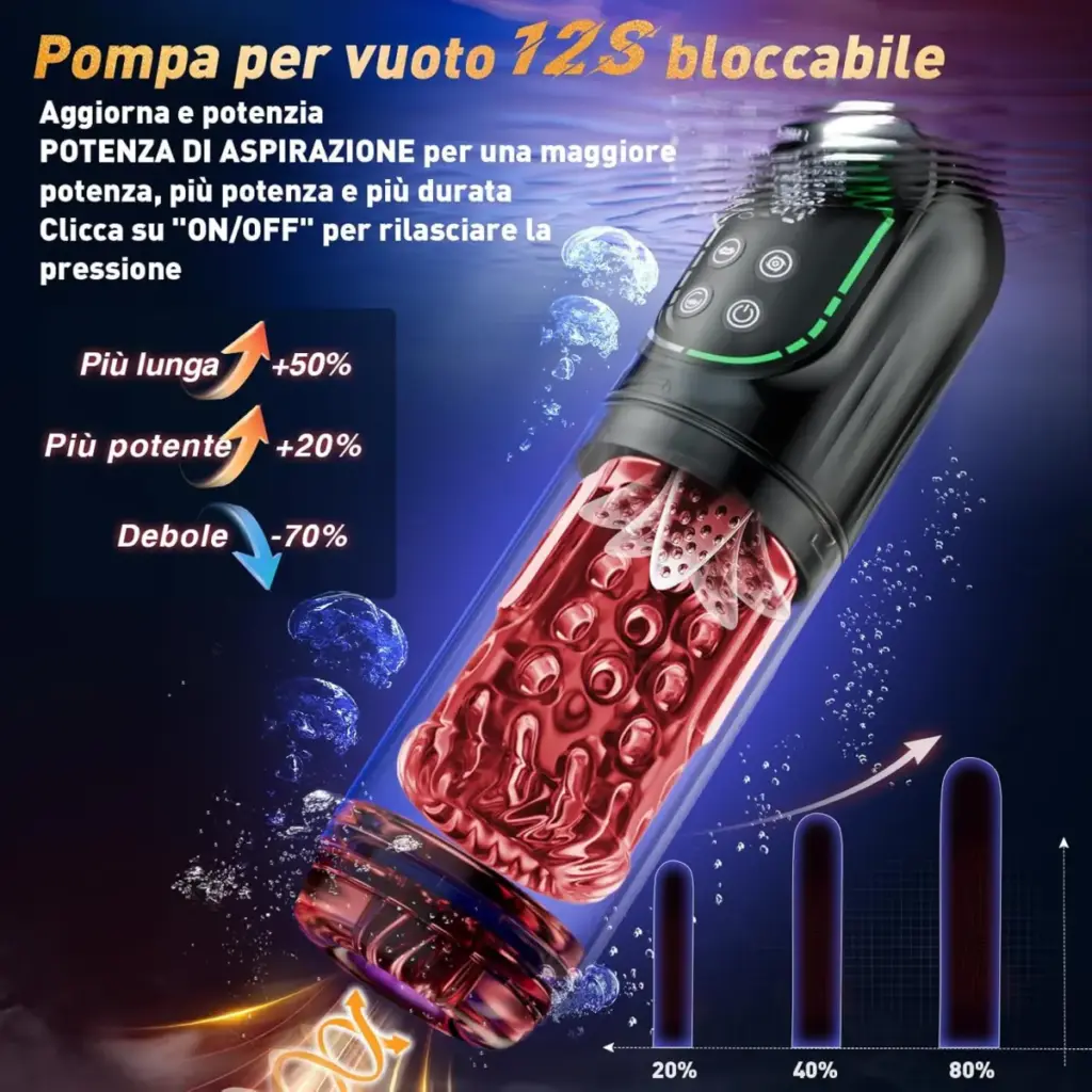 Masturbatore automatico con pompa e app – spinta, rotazione e aspirazione – foto 4
