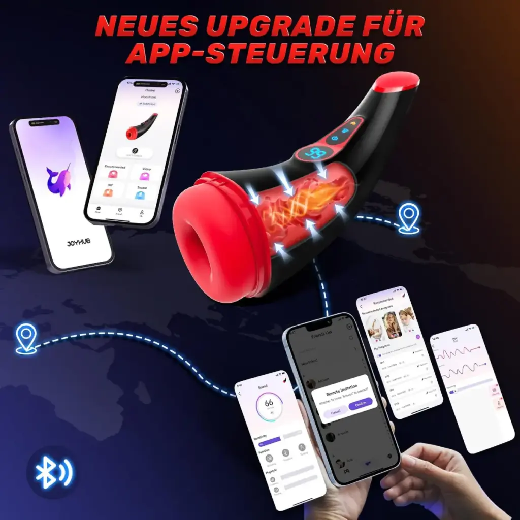 Masturbatore uomo automatico con aspirazione e riscaldamento – foto 5