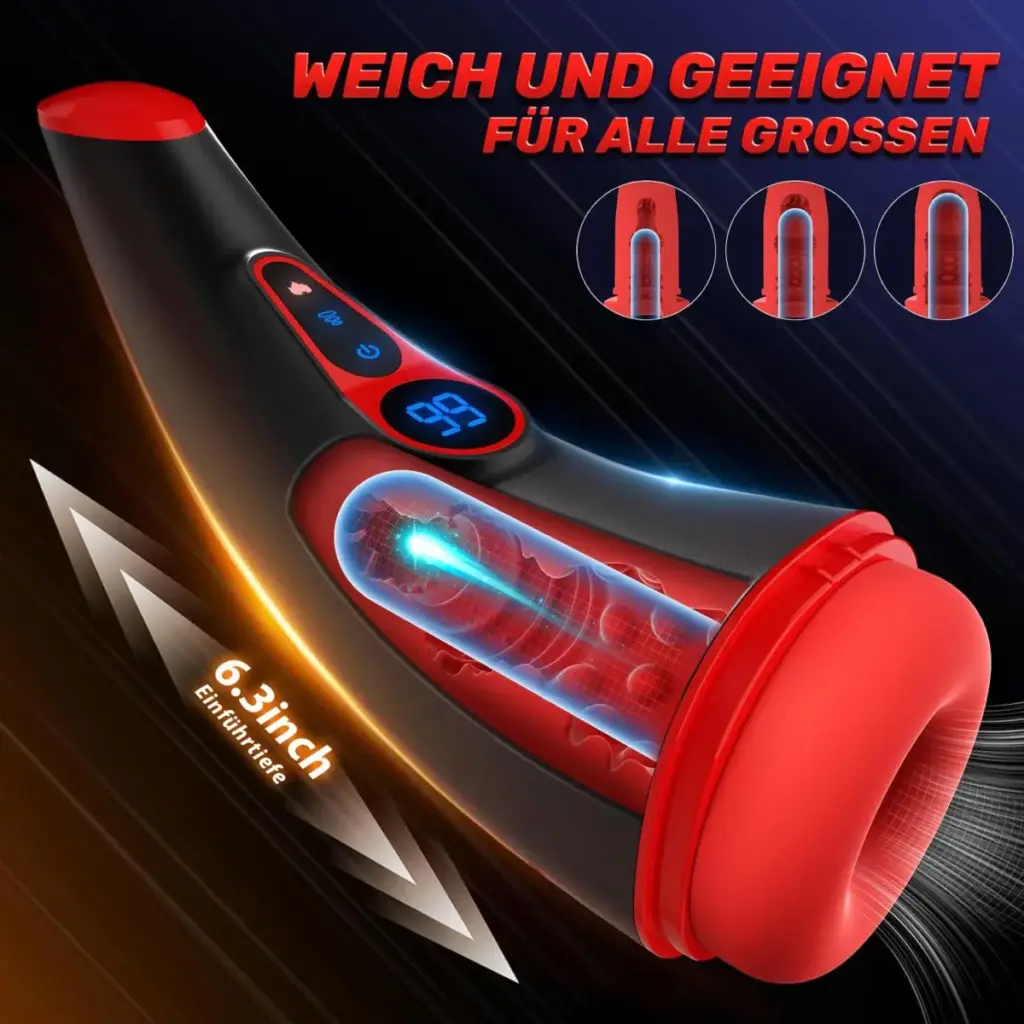 Masturbatore uomo automatico con aspirazione e riscaldamento – foto 6
