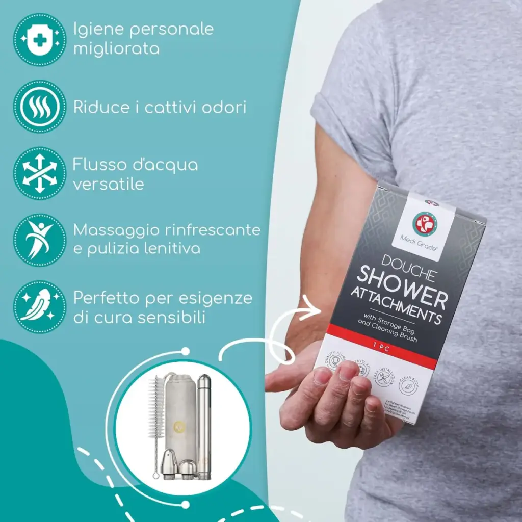 Medi Grade – kit doccino intimo con 3 beccucci – foto 6