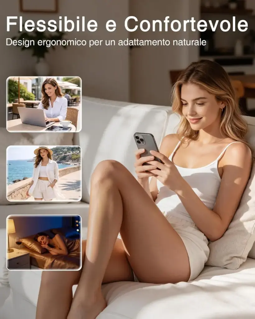 Ovetto vibrante con app e telecomando – silicone morbido – foto 5