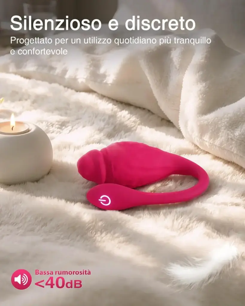 Ovetto vibrante con app e telecomando – silicone morbido – foto 6