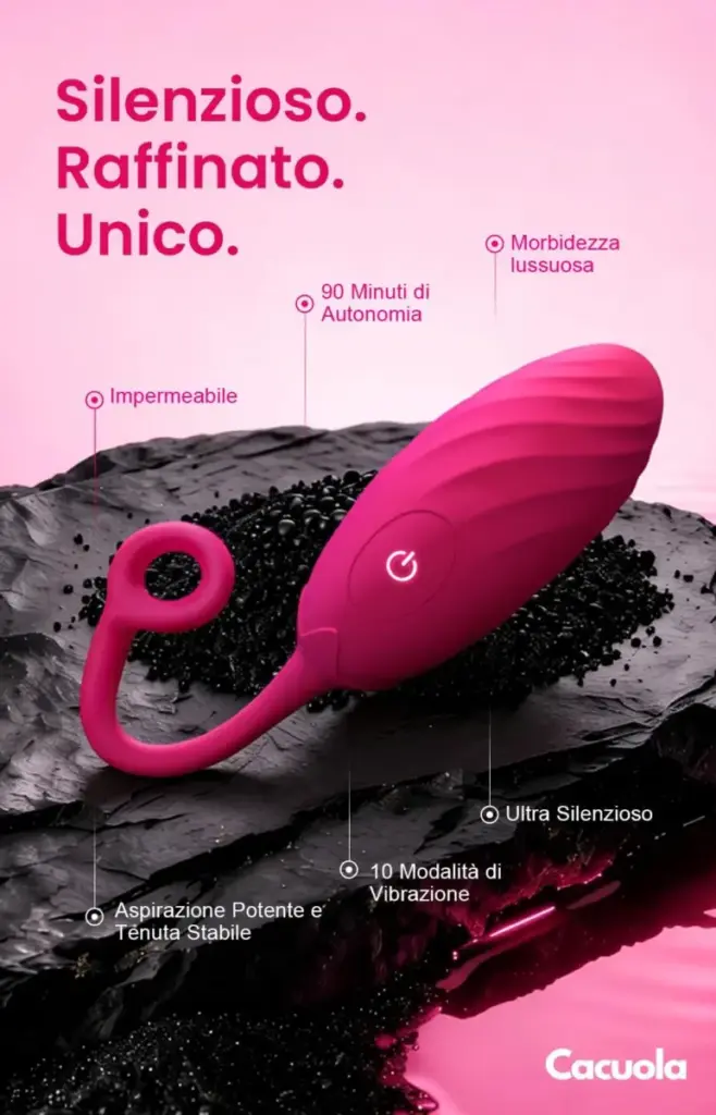 Ovetto vibrante indossabile con coda e controllo da app – foto 2