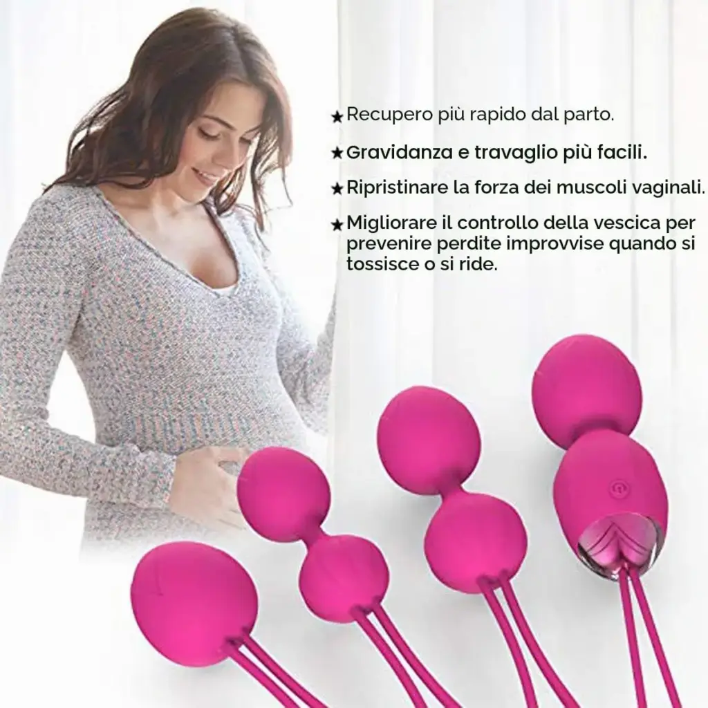 Palline Kegel con ovetto vibrante e telecomando – set 2 in 1 – foto 4