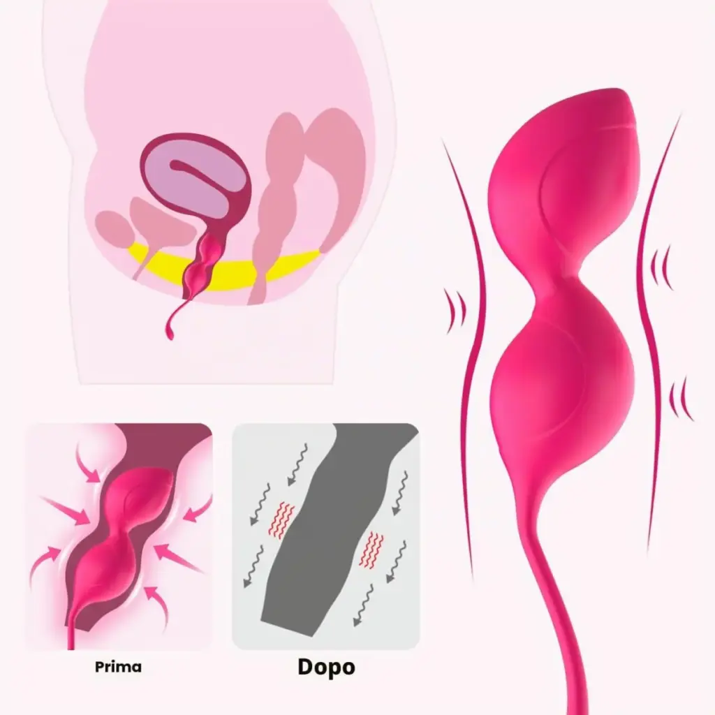 Palline di Kegel in silicone – set da 3 pesi diversi – foto 4