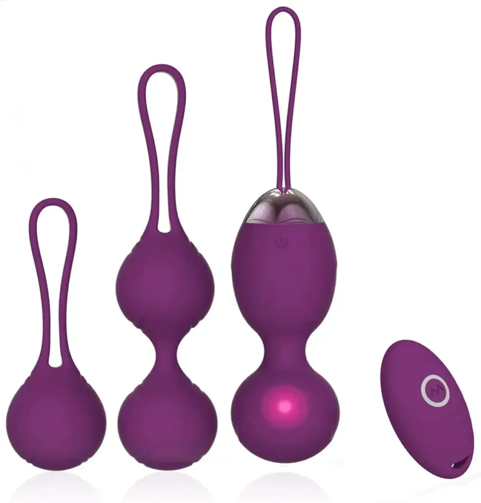 Palline di Kegel vibranti con telecomando – kit 3 pesi