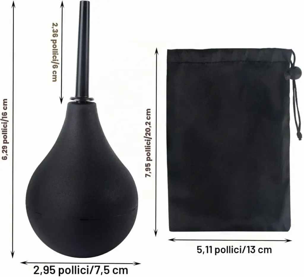 Pera per doccia anale da 160 ml in silicone – foto 2