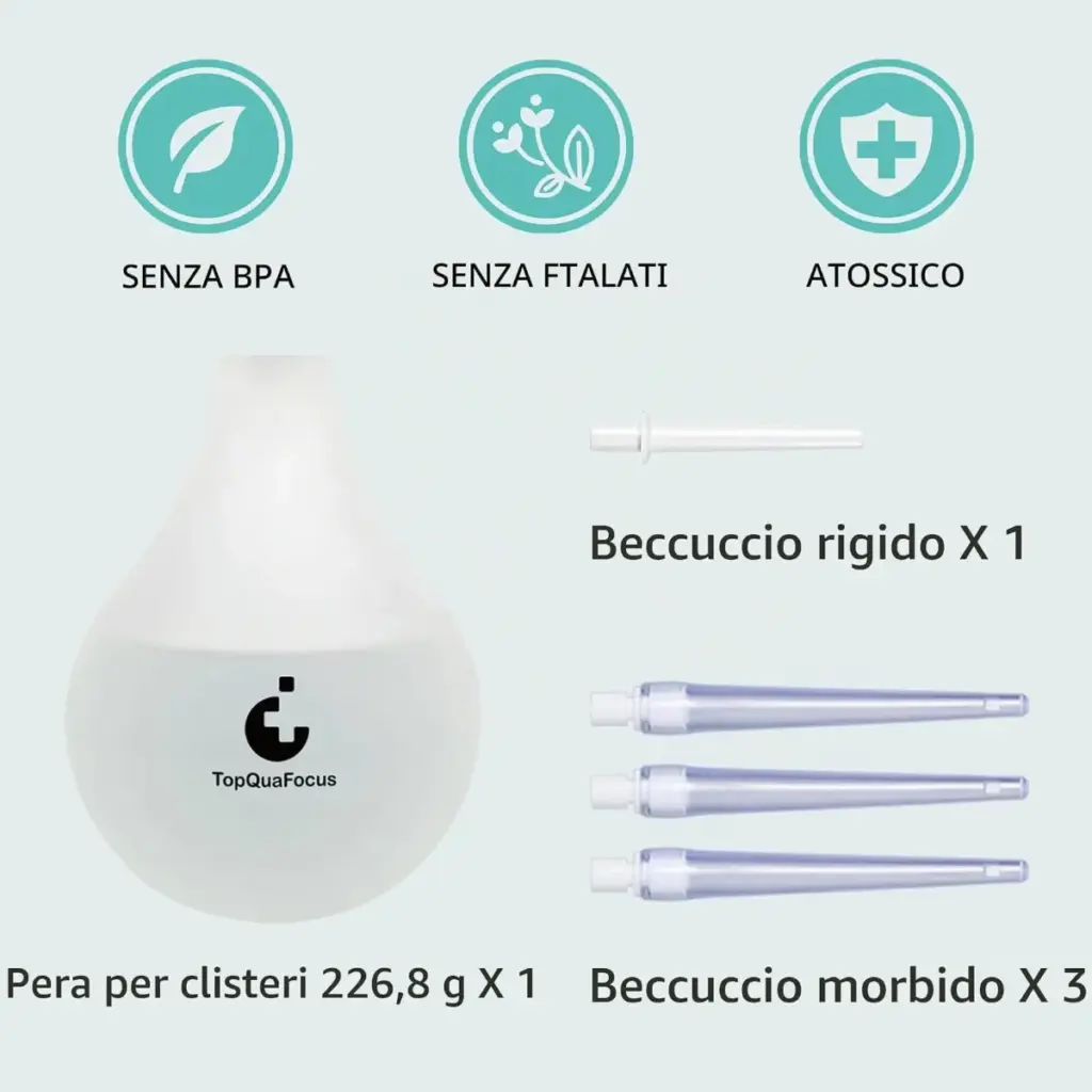 Pera per doccia intima in silicone – 4 beccucci intercambiabili – foto 3