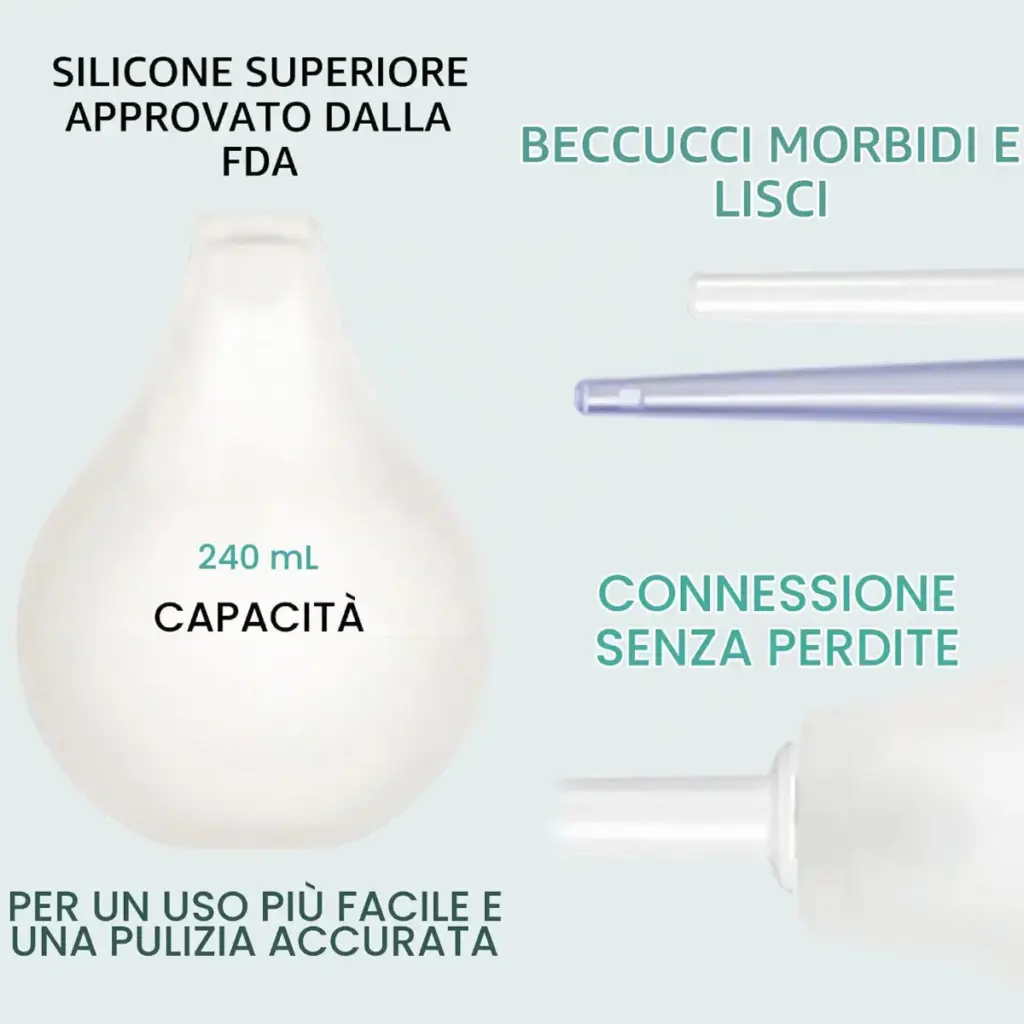Pera per doccia intima in silicone – 4 beccucci intercambiabili – foto 4