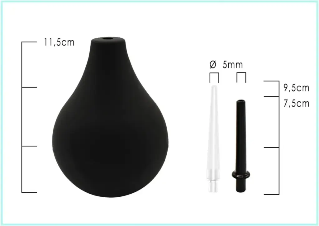 Peretta anale 225 ml senza BPA – con 2 cannule – foto 4