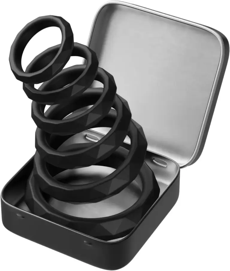 Set di 6 anelli fallici in silicone – misure diverse