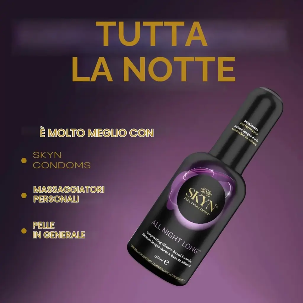 SKYN All Night Long – lubrificante al silicone, 2 x 80 ml – foto 5