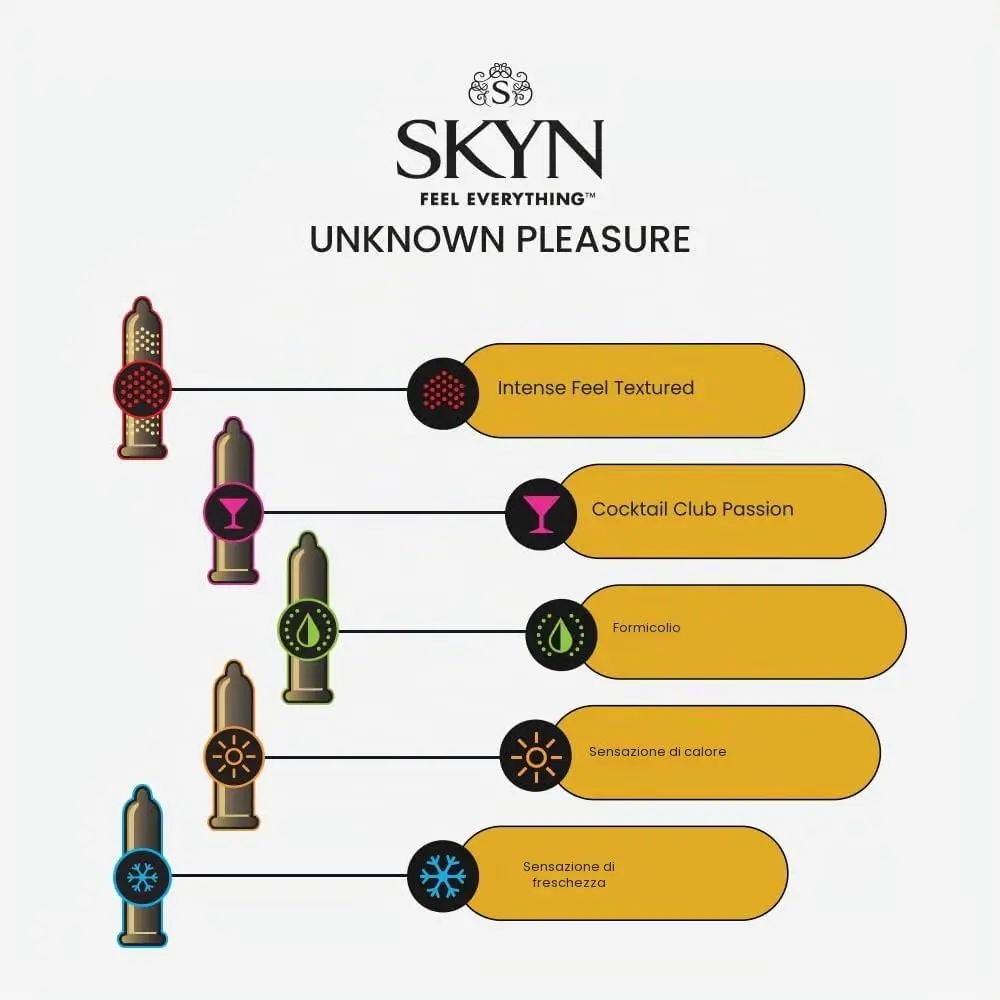 SKYN Unknown Pleasures – preservativi senza lattice, 42 pezzi – foto 2