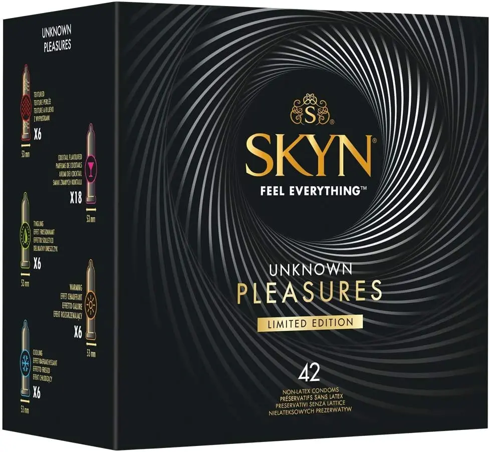 SKYN Unknown Pleasures – preservativi senza lattice, 42 pezzi