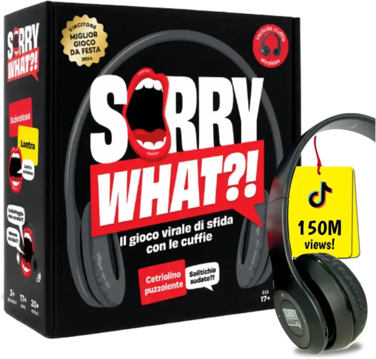 Sorry What – party game di lettura labiale per adulti