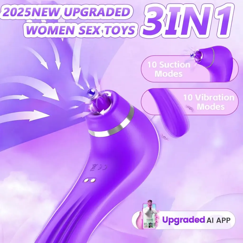 Succhia-clitoride con app – stimolatore 3 in 1 controllabile a distanza – foto 3