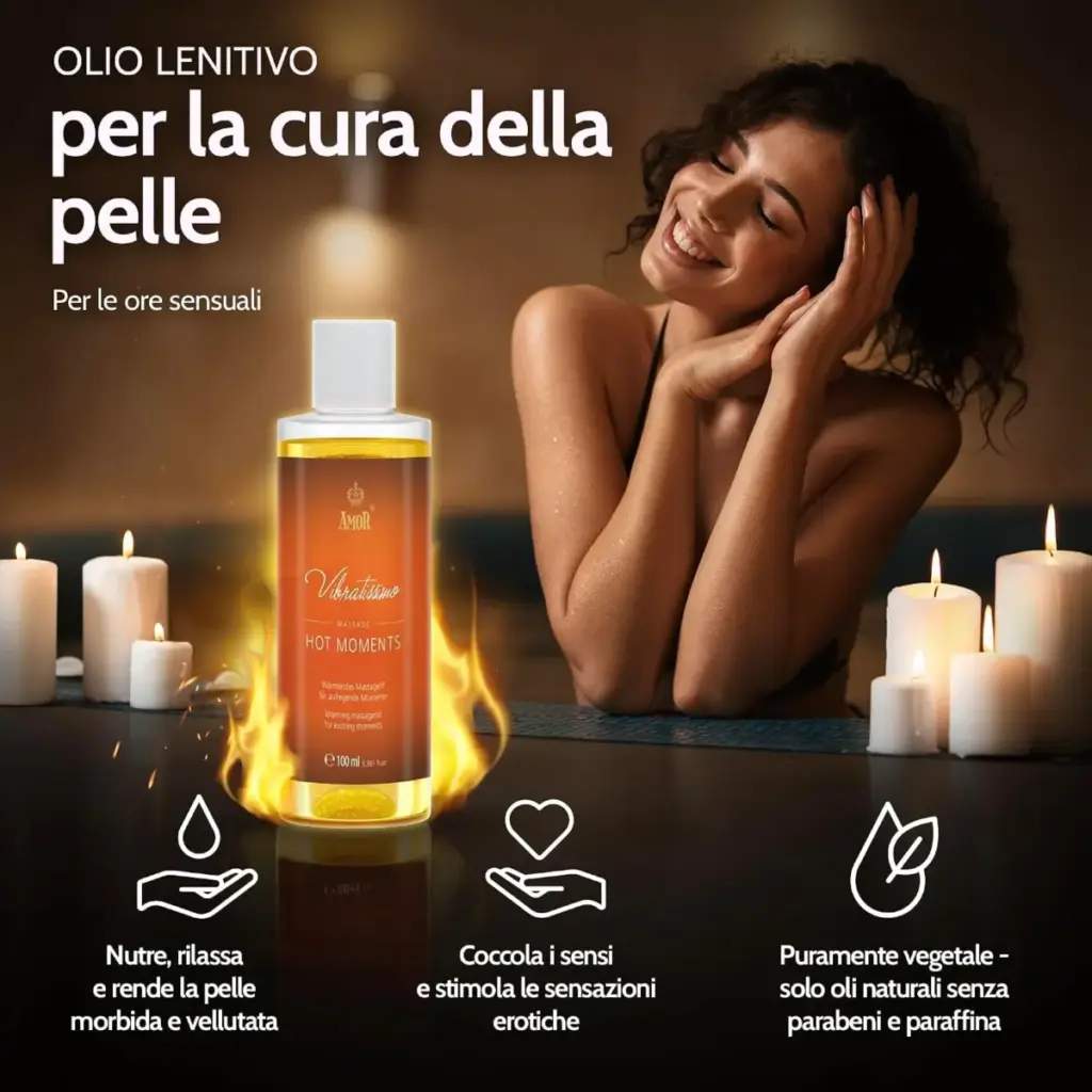 Vibratissimo Hot Moments – olio da massaggio riscaldante – foto 3