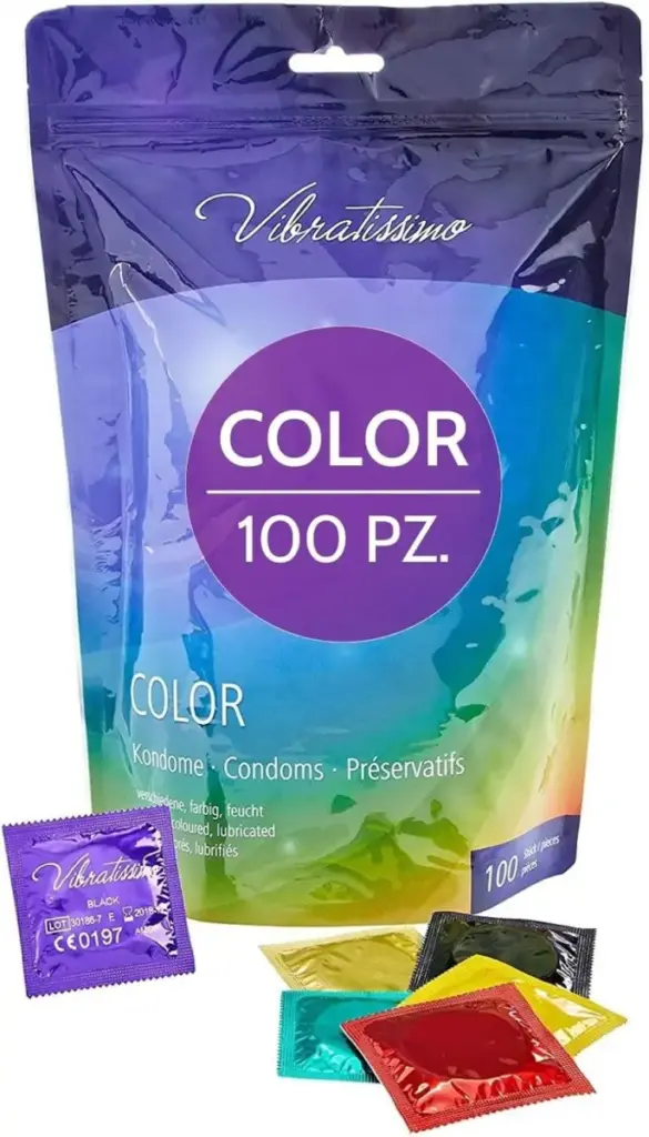 Vibratissimo preservativi colorati – confezione da 100